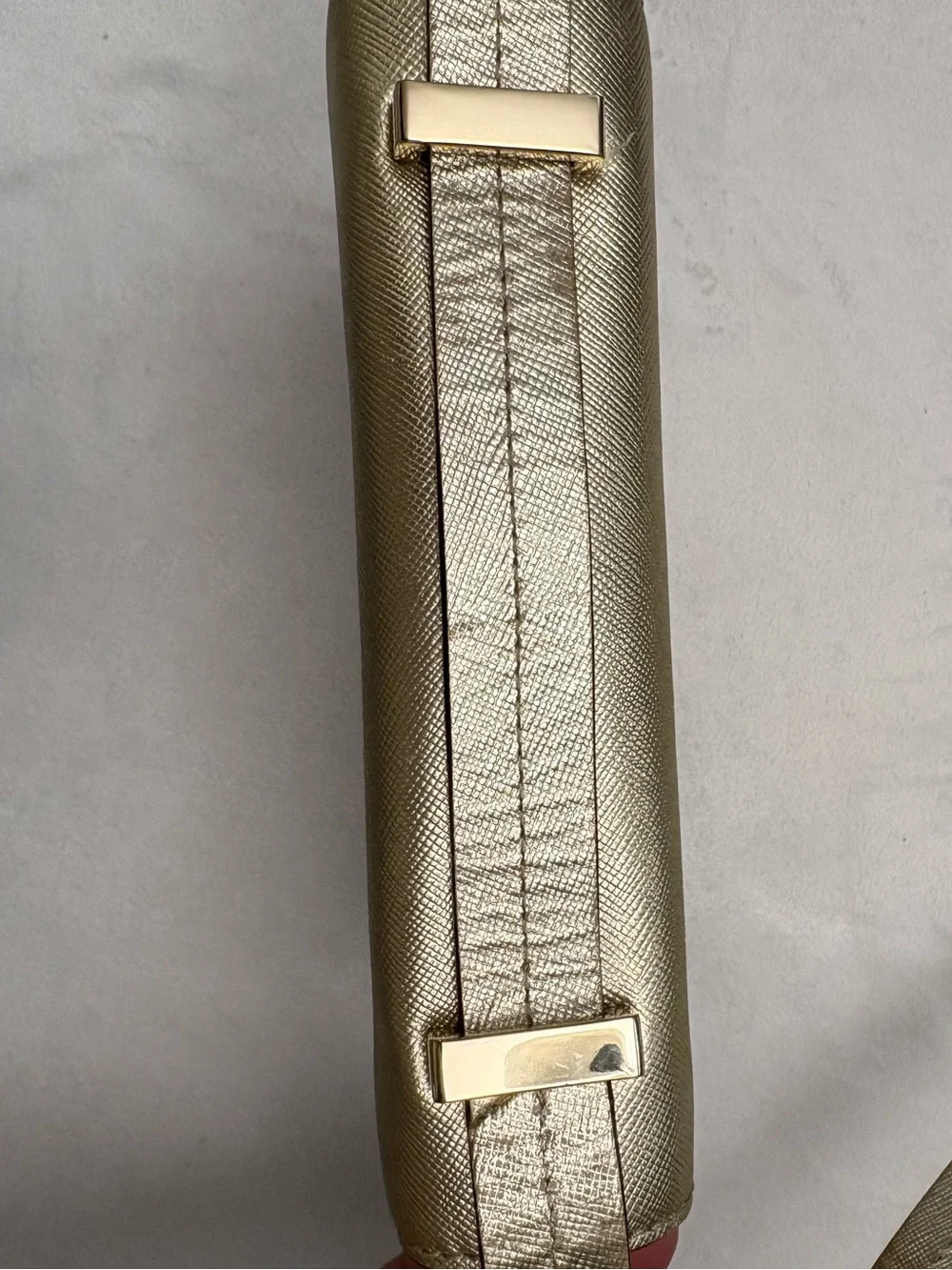 Kate Spade Women's Metallic Gold Crossbody Bag - Sleek Shoulder Purse